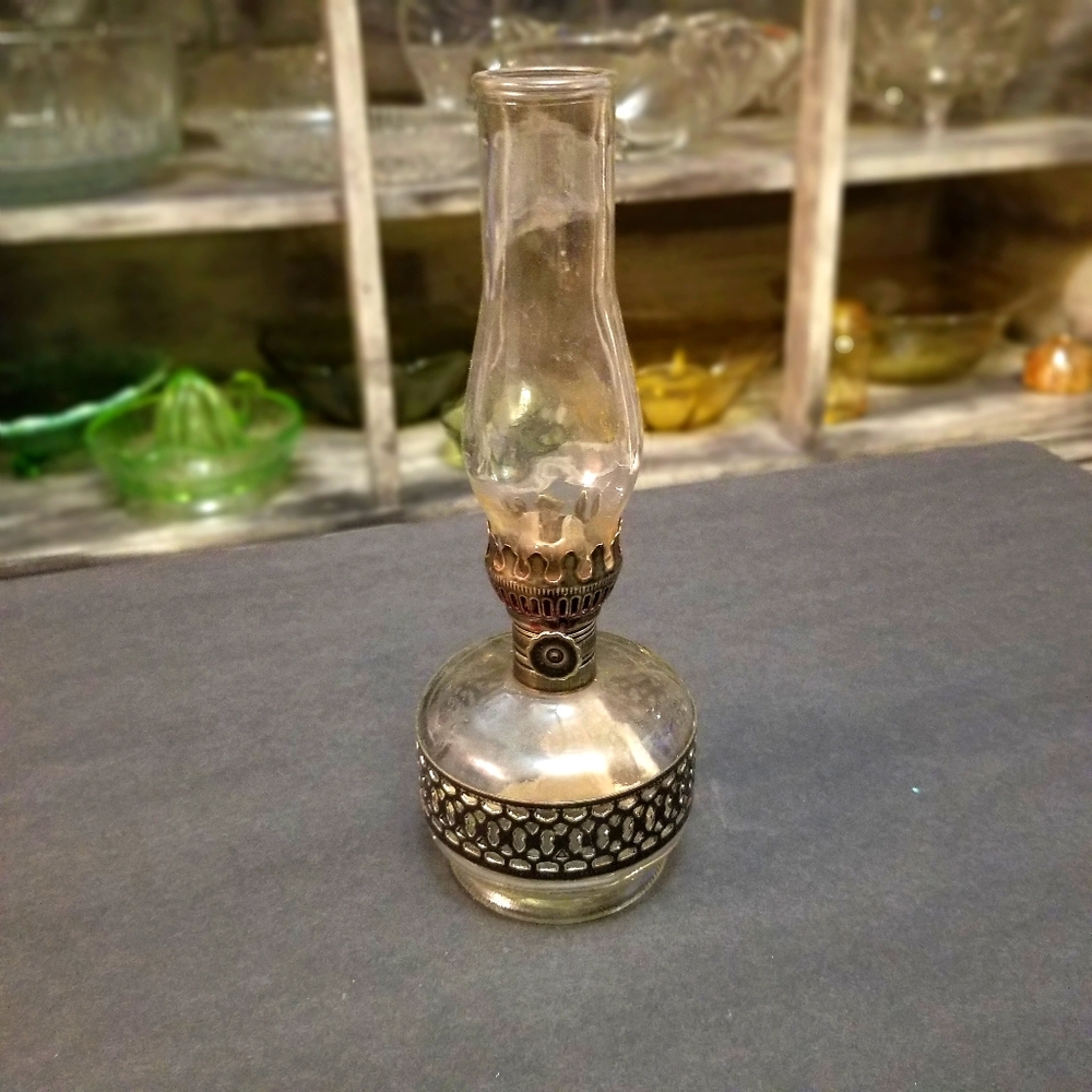 Victorian oil lamp